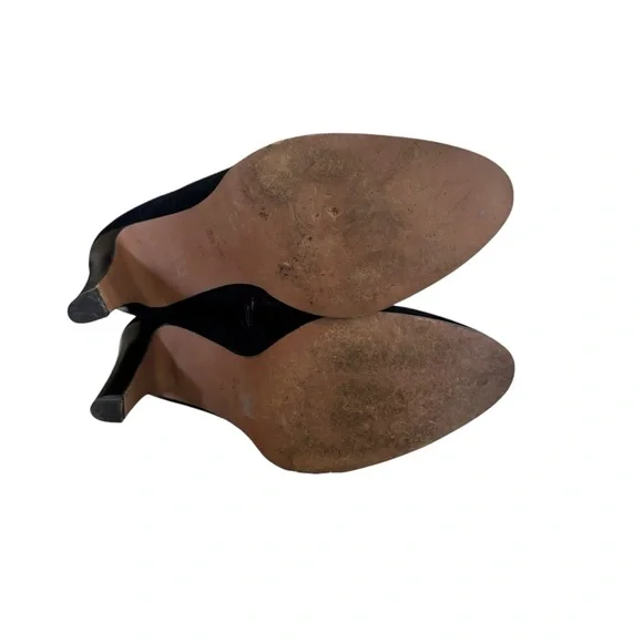 COACH WOMENS BLACK SUEDE JEMMA ANKLE BOOTIES HEEL US 10 EU 40 - Picture 6 of 12